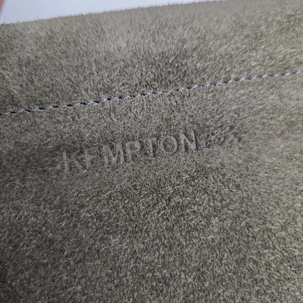 KEMPTON & CO TAUNTON TOTE BAG - OLIVE LEATHER AND SUEDE